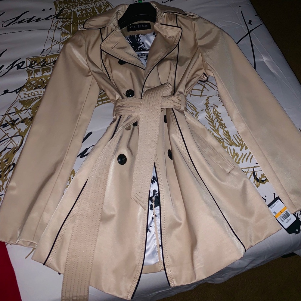 Guess Belted Trench Coat NWT